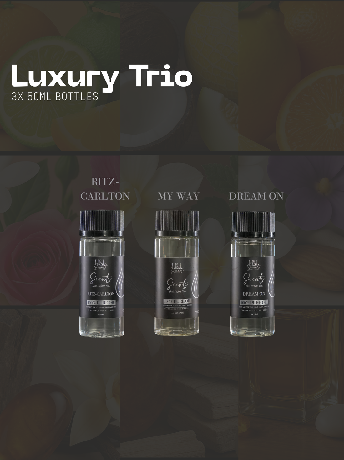 Fragrance Oil Bundle – Ritz Carlton, My Way, Dream On (Luxury Trio) By H&amp;L Scents